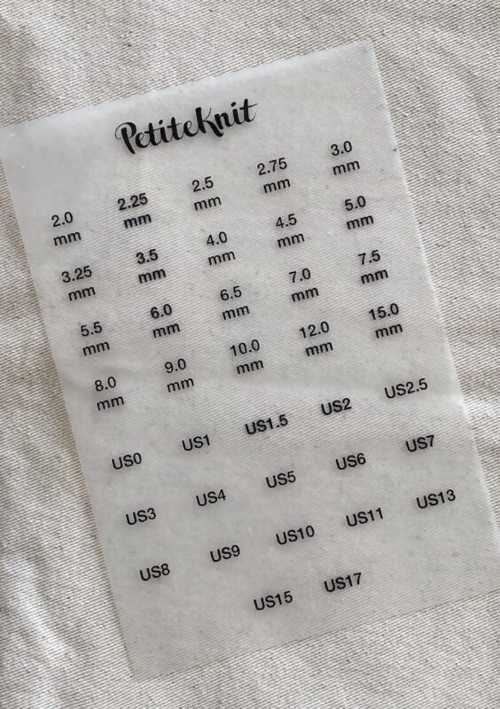 Knitter's Needle Case - Strykmärken