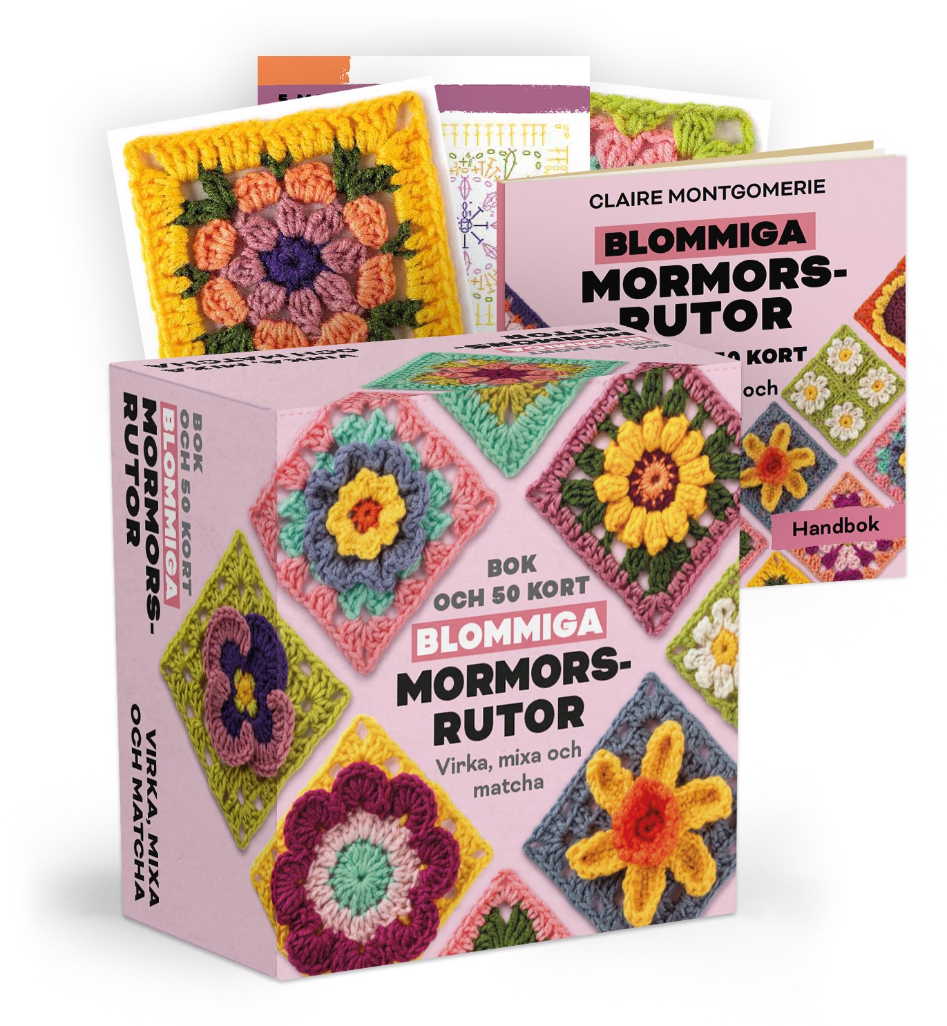 Mormorsrutor Blommiga